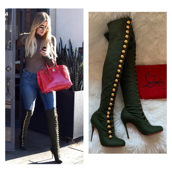 Christian Louboutin Shoes - CHRISTIAN LOUBOUTIN Fifre 120 Over The Knee Boots